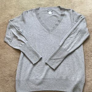 JCREW 100% CASHMERE VNECK SWEATER
